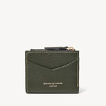Hudson Multi-Use Pocket Wallet in Forest Green Milled Pebble from Aspinal of London