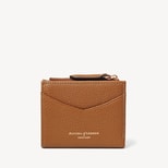 Hudson Multi-Use Pocket Wallet in Tan Milled Pebble from Aspinal of London