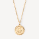 St Christopher Charm Necklace in 18ct Gold Vermeil from Aspinal of London