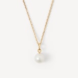 Pearl Pendant Necklace in 18ct Gold Vermeil from Aspinal of London