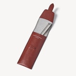 Pen Case in Merlot Pebble from Aspinal of London