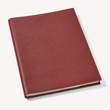 A4 Refillable Journal in Merlot Pebble from Aspinal of London