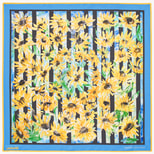 Sunflower Silk Scarf #StandWithUkraine from Aspinal of London