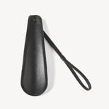 Leather Shoehorn in Smooth Black from Aspinal of London