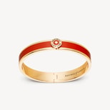 Enamel Bangle in Cardinal Red Enamel & 18ct Gold Plated from Aspinal of London