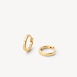 Diamond Starlight Huggie Earrings in 18ct Gold Vermeil from Aspinal of London