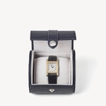 Travel Watch Roll in Navy Pebble from Aspinal of London