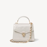Midi Mayfair® 2 in White Metallic Lizard from Aspinal of London