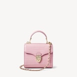 Mini Mayfair® in Deep Shine Powder Lilac Small Croc from Aspinal of London