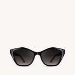Chelsea Sunglasses in Black Acetate from Aspinal of London