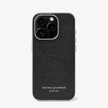 iPhone 15 Pro Case in Black Saffiano from Aspinal of London