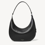 Soho Large Crescent in Black Milled Pebble from Aspinal of London