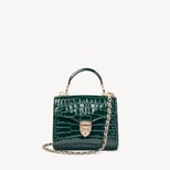 Mini Mayfair® in Evergreen Patent Croc from Aspinal of London