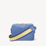 Camera Crossbody with Changeable Straps in Capri Blue Pebble from Aspinal of London