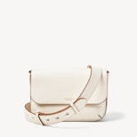 Ella Grande Crossbody in Ivory Pebble from Aspinal of London