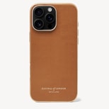 iPhone 16 Pro Max Case in Smooth Tan from Aspinal of London