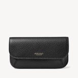 Ella Sunglasses Case in Black Pebble from Aspinal of London