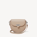 Portobello Crossbody in Soft Taupe Pebble from Aspinal of London