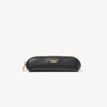 Baby Pen Case in Black Soft Saffiano from Aspinal of London