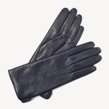 Women's Leather Gloves in Navy Nappa with Cashmere Lining from Aspinal of London