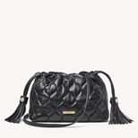 Amelia in Black Quilted Nappa from Aspinal of London