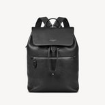 Reporter Backpack in Black Pebble from Aspinal of London