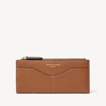 Large Hudson Wallet in Tan Milled Pebble from Aspinal of London