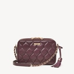 Alice in Fig Quilted Nappa from Aspinal of London