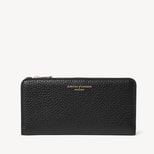 Mayfair® Large Credit Card Wallet in Black Pebble from Aspinal of London