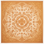 Lancashire Rose Silk Scarf in Gold Pure Silk from Aspinal of London