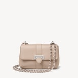 Micro Lottie Crossbody in Soft Taupe Pebble from Aspinal of London