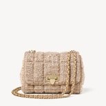 Lottie in Champagne Boucle Tweed from Aspinal of London