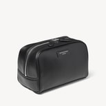 Harrison Toiletry Bag in Smooth Black from Aspinal of London