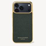 iPhone 17 Pro Max Case in Alpine Green Pebble from Aspinal of London