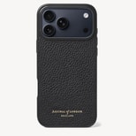 iPhone 17 Pro Max Case in Black Pebble from Aspinal of London