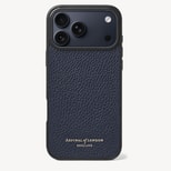 iPhone 17 Pro Max Case in Navy Pebble from Aspinal of London