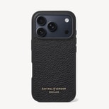 iPhone 17 Pro Case in Black Pebble from Aspinal of London