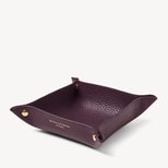 Medium Soft Tidy Tray in Fig Pebble from Aspinal of London