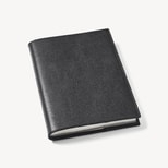 A5 Refillable Luxury Journal in Black Saffiano from Aspinal of London