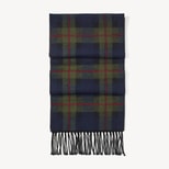 Premium Merino Wool Oversized Scarf in Green Merino Wool from Aspinal of London