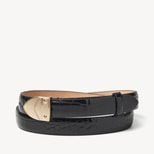 Mayfair® Women's Waist Belt in Black Patent Croc from Aspinal of London
