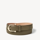 Bella Waist Belt in Smooth Olive from Aspinal of London