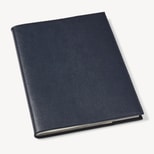 A4 Refillable Luxury Journal in Navy Saffiano from Aspinal of London