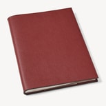 A4 Refillable Luxury Journal in Merlot Pebble from Aspinal of London