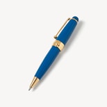 Baby Ballpoint Enamel Pen in Topaz & 18ct Gold Plated from Aspinal of London