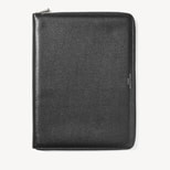 A4 Executive Zipped Padfolio in Black Saffiano from Aspinal of London