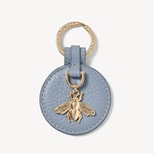 Bee Keyring in Sky Blue Pebble from Aspinal of London