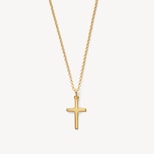 Cross Pendant Necklace in 18ct Gold Vermeil from Aspinal of London