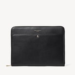 13-inch Brook Street Folio in Black Soft Saffiano from Aspinal of London