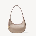 Soho Small Crescent in Moleskin Suede from Aspinal of London